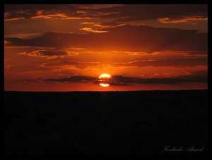 coucher de soleil sahara