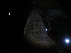 stalagmite grotte de la mine