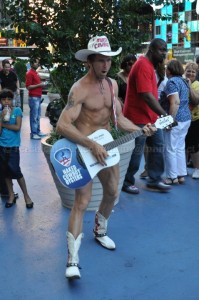 Naked Cow Boy à Times Square - New York