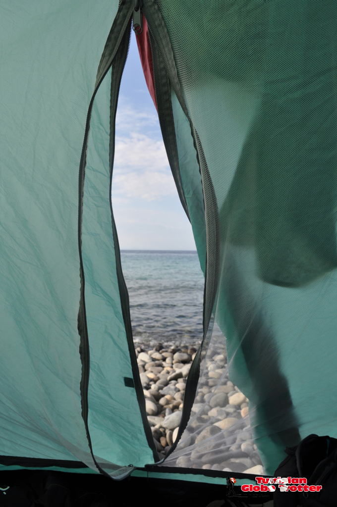 tente Galite vue sur mer